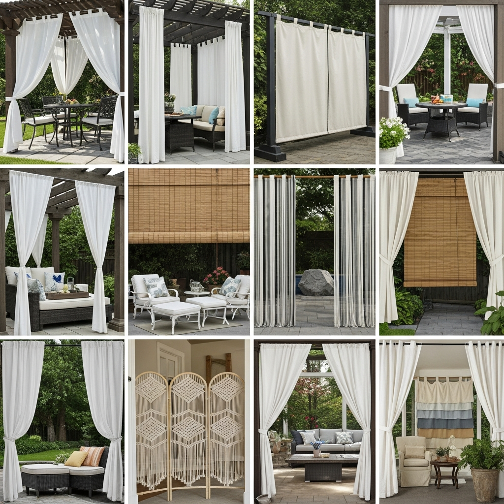 14 Patio Curtain Ideas for Outdoor Privacy