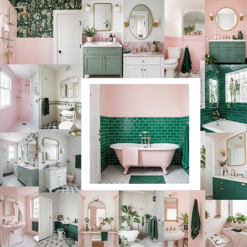 19 Pink and Green Bathroom Ideas That Feel Fresh
