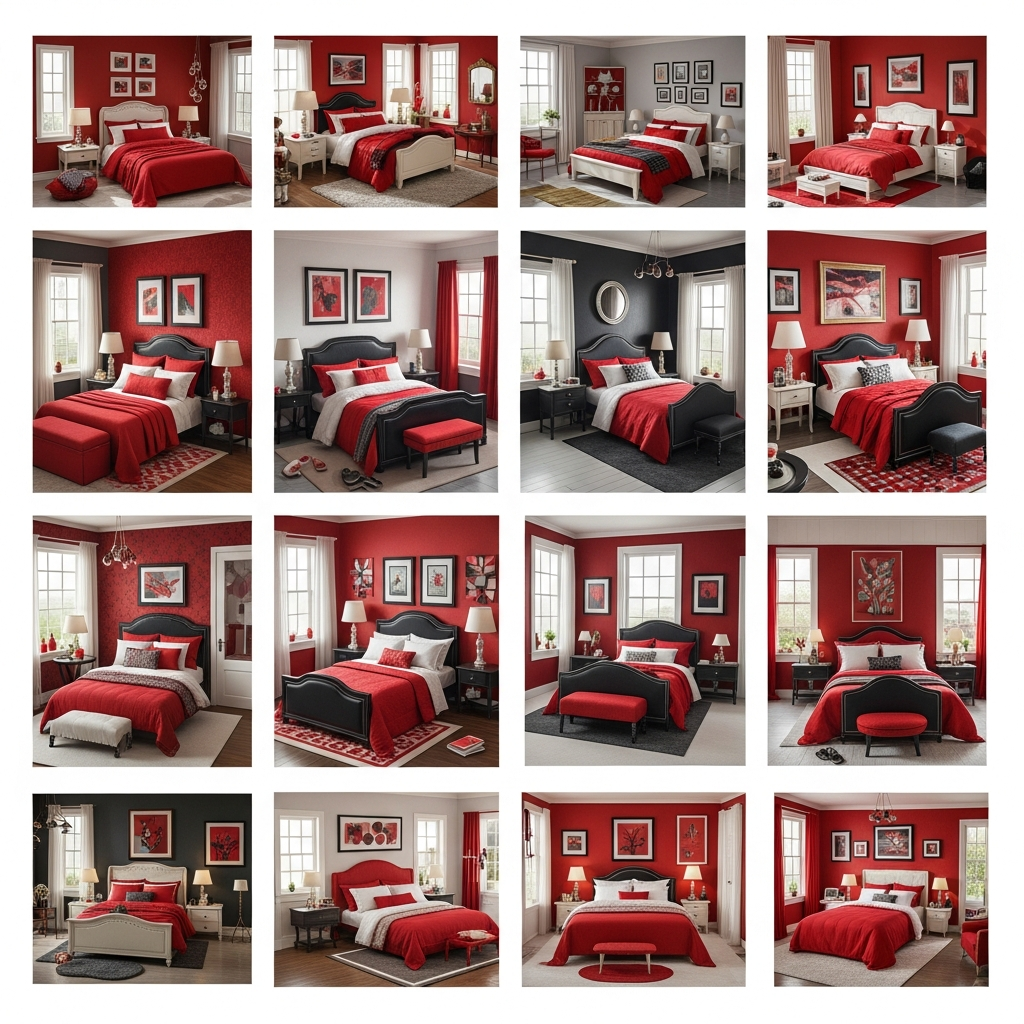 16 Red and Black Bedroom Ideas That Look Bold
