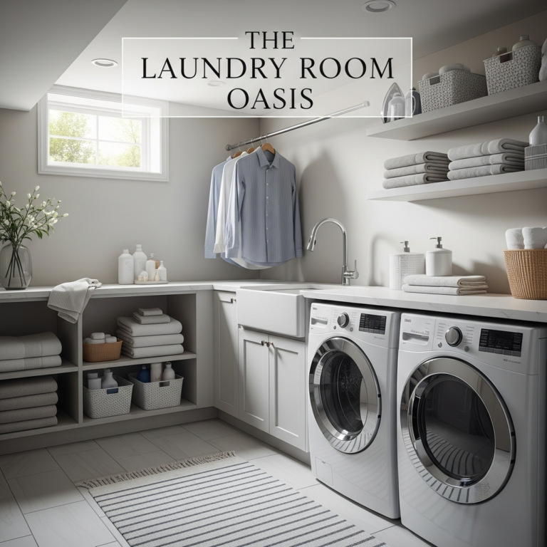 18 Basement Laundry Room Ideas That Stay Organized