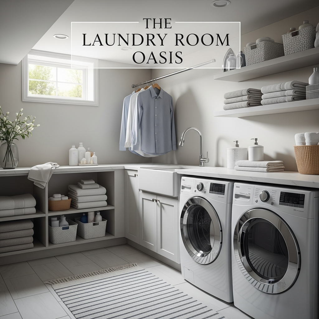 18 Basement Laundry Room Ideas That Stay Organized