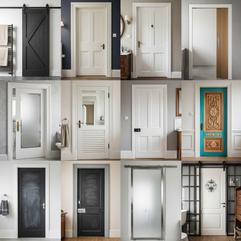 13 Bathroom Door Ideas That Add Style