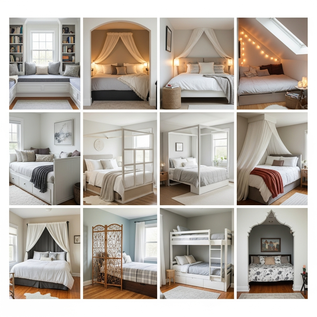 12 Bed Nook Ideas for Cozy Bedrooms