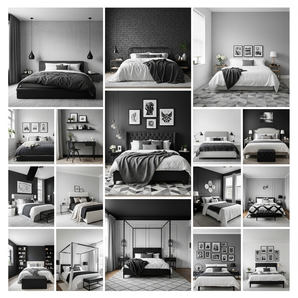 18 Black and Grey Bedroom Ideas for a Sleek Style