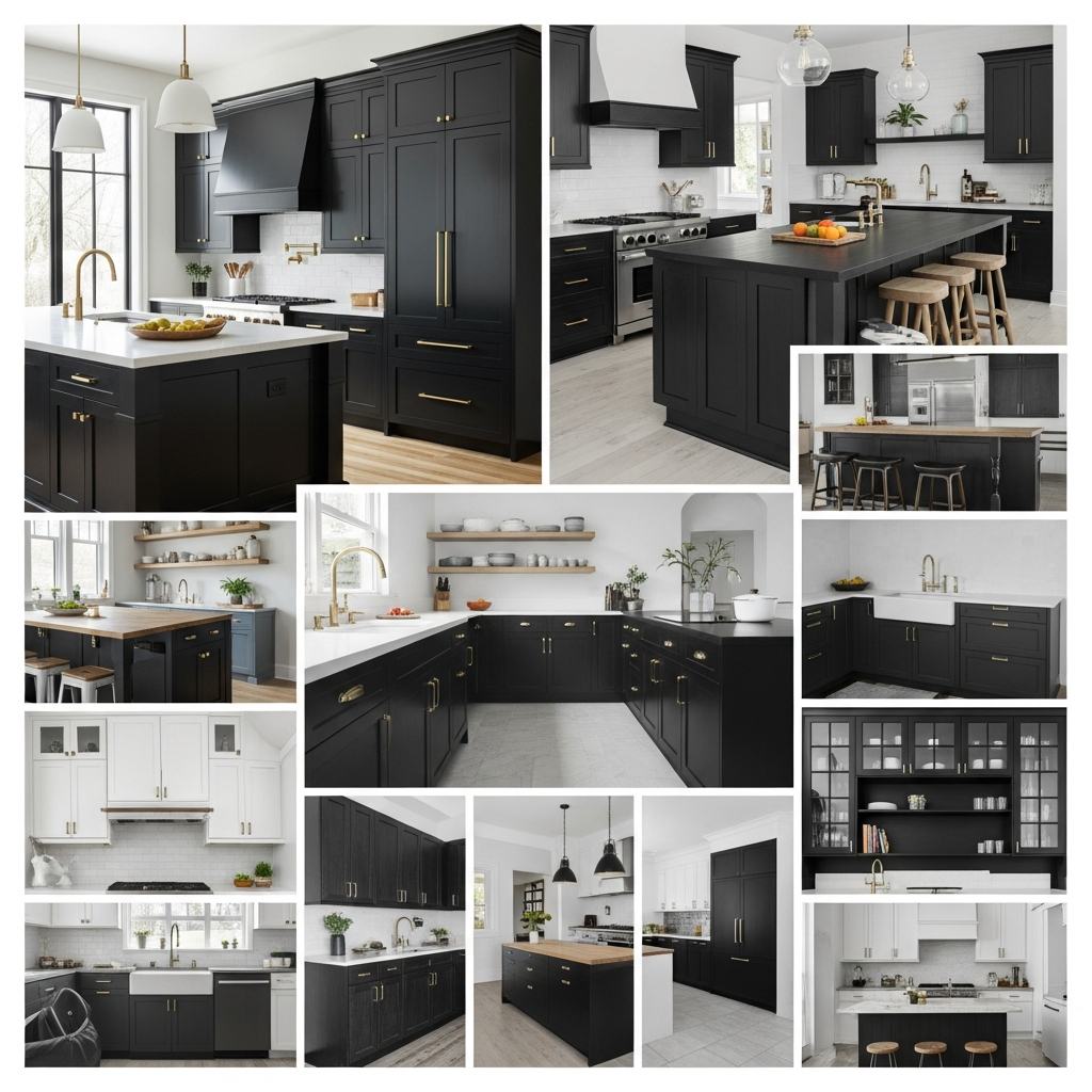 21 Black Kitchen Cabinet Ideas for Modern Homes
