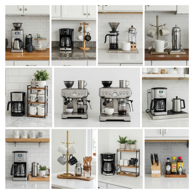 18 Coffee Station Ideas for Kitchen Counters