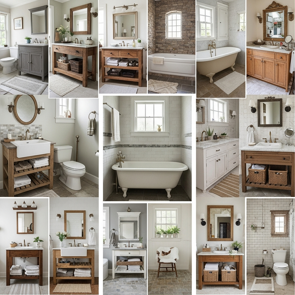 17 Country Bathroom Ideas with Rustic Charm