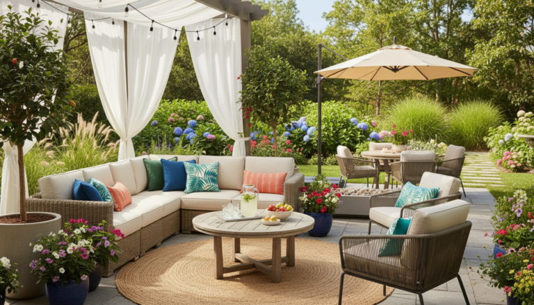 19 Summer Outdoor Furniture Decor Ideas for Patio and Garden Spaces