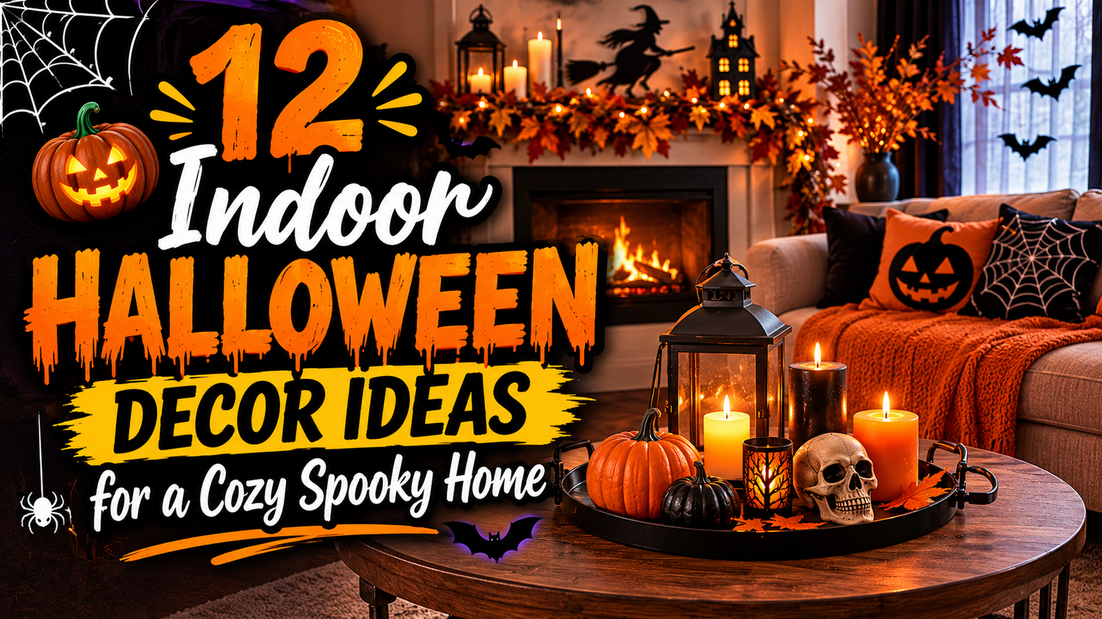 12 Indoor Halloween Decor Ideas for a Cozy Spooky Home